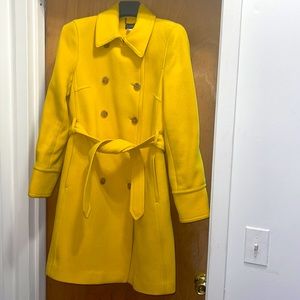 J crew wool double breasted coat size 8